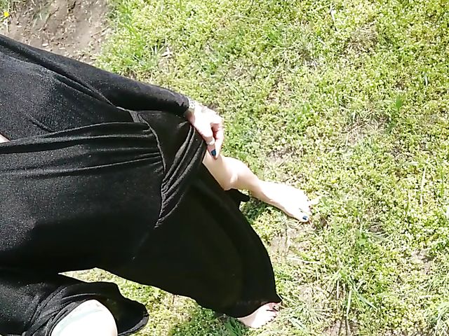 Amateur public pussy flashing and eating off the toilet