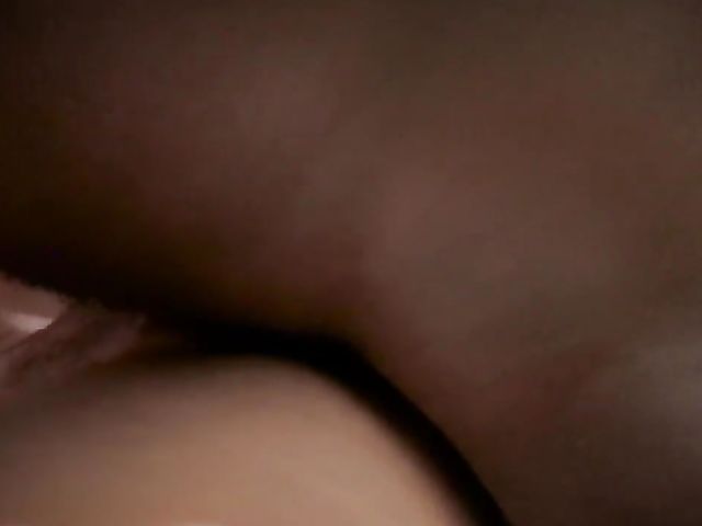 Interracial homemade threesome MMF with an enthusiastic blonde