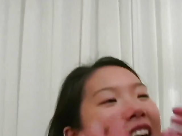 Enthusiastic asian teen Katherine Lee goes hardcore