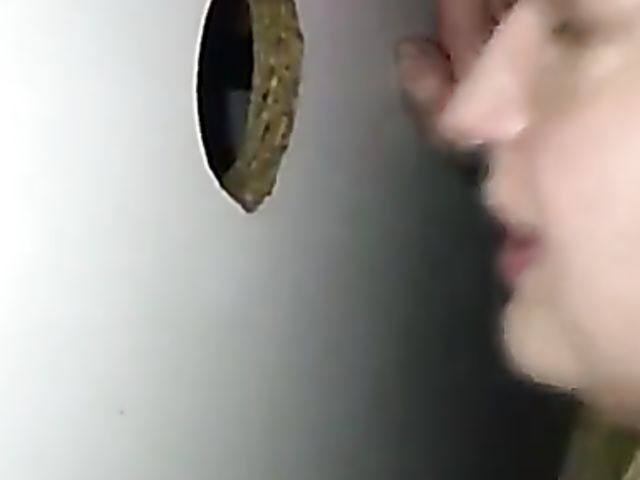 Amateur gloryhole with a cum hungry woman