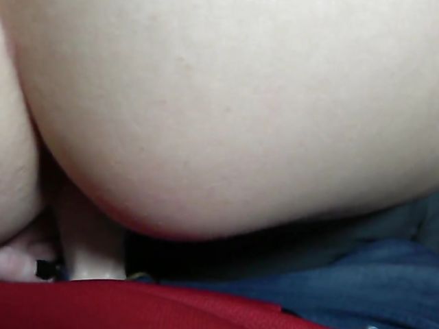 Chubby woman with heavy titites sucks and fucks a fake cock POV