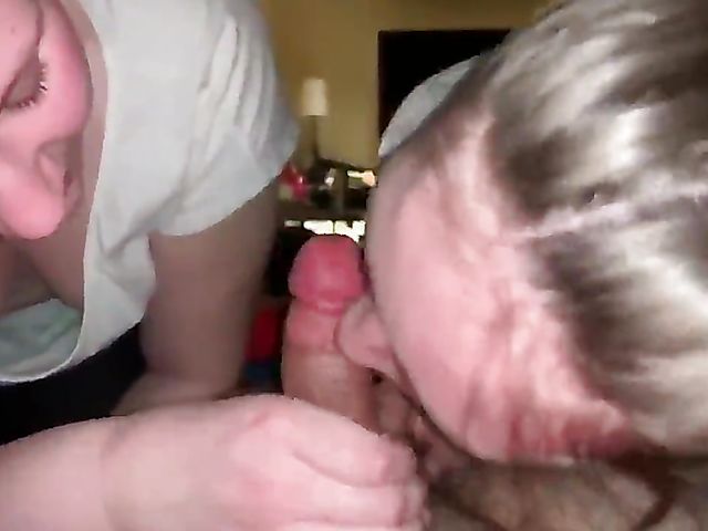 Two girls amateur teen blowjob from your point of view