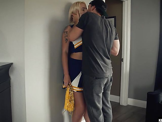 Blonde cheerleader Layla Love loves getting treated like a whore