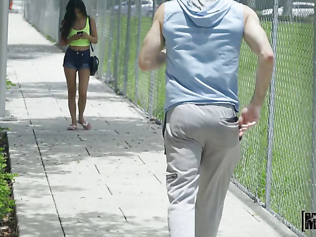 Asian petite girl Lulu Chu gets picked up for hardcore fucking