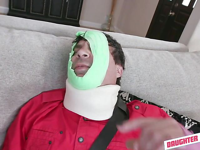 Riley Star & Megan Hughes - Daughter dad blowjob and fuck therapy