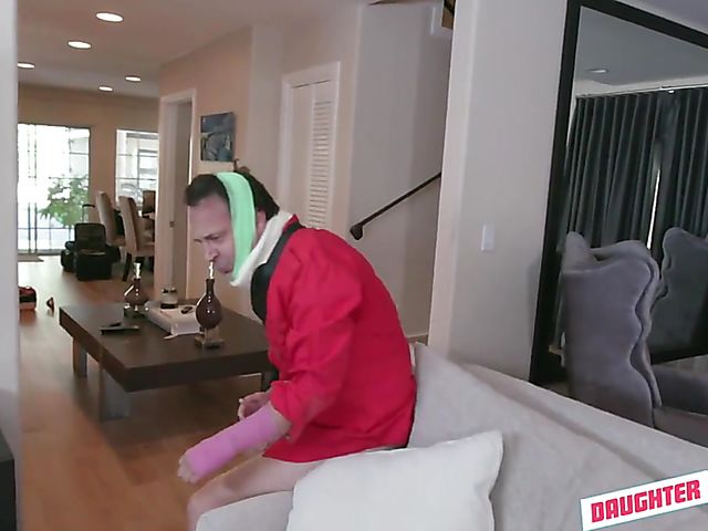 Riley Star & Megan Hughes - Daughter dad blowjob and fuck therapy