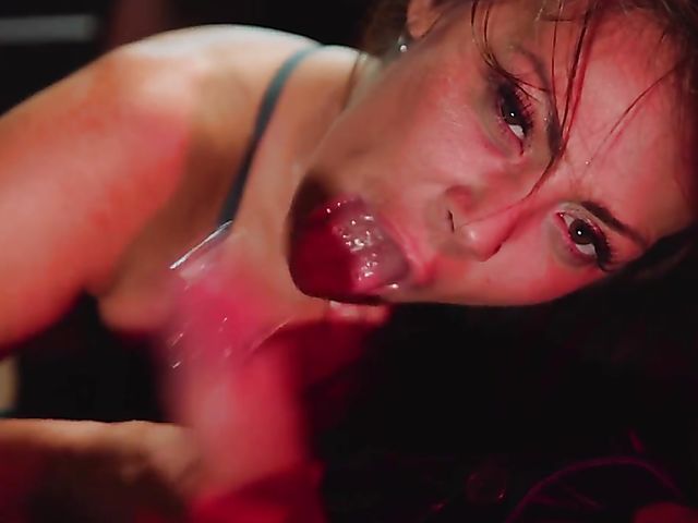 Black stockings blowjob in the evening with MILF Sonia Lion