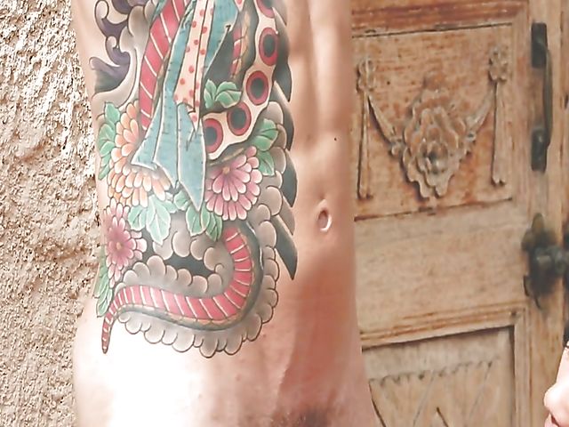 Male slave Juan gets his uncut cock stroked and sucked by sensual asian mistress Katana