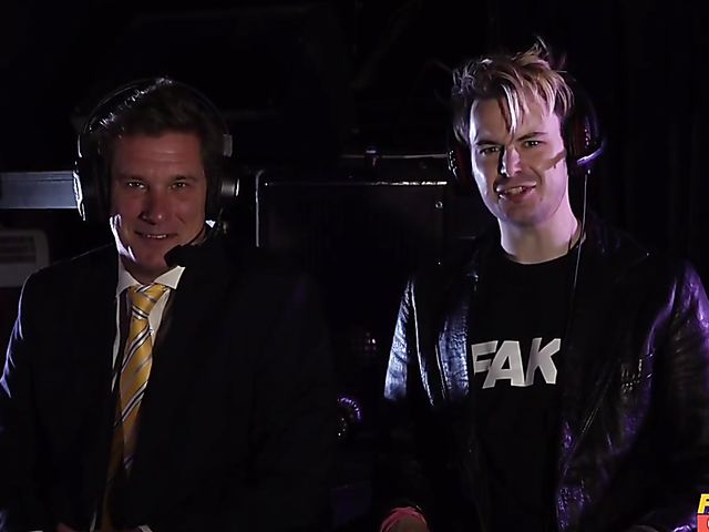 Referee fucks huge tits wrestler Skyler McKay in the ring