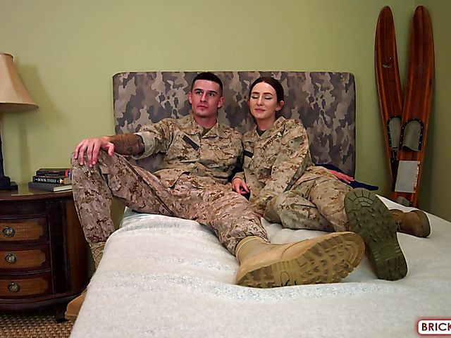 Kendra & Valentino - Real marine couple from San Diego having hot sex in bed