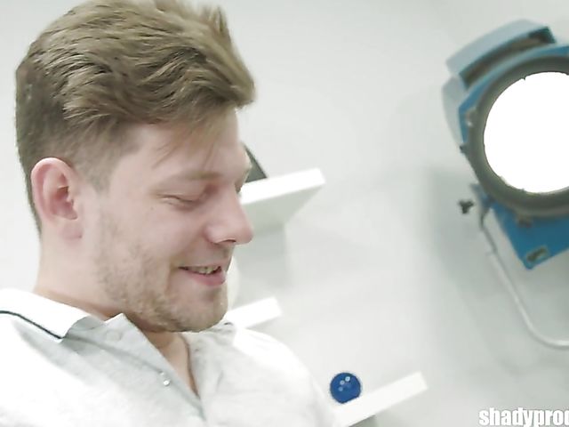 Blonde fake tits bombshell Blanche Bradburry gets double teamed