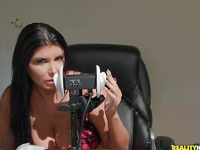 ASMR and great sex with big tits pornstar Romi Rain