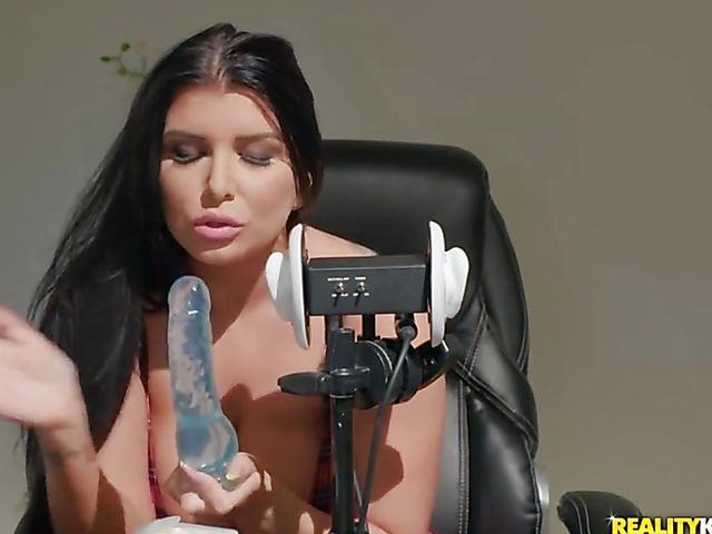 ASMR and great sex with big tits pornstar Romi Rain