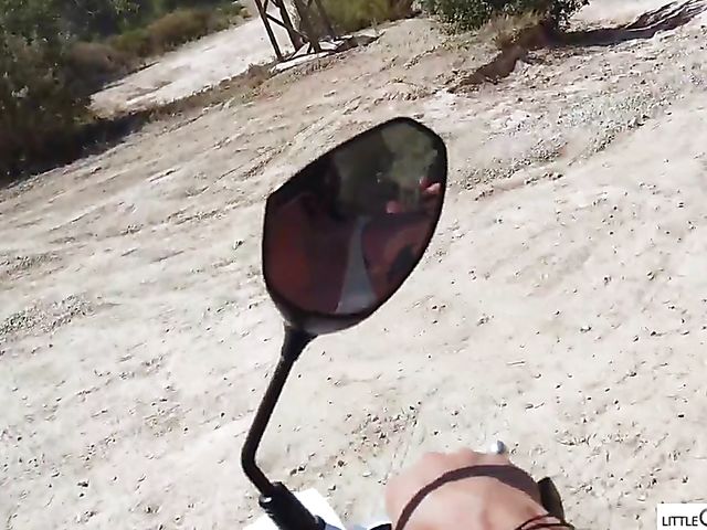  POV outdoor banging with cute Little Caprice in Ibiza