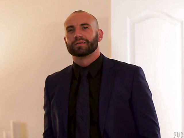 Lilly Lit's hard sex session with a blindfolded guy in front of Joanna Angel