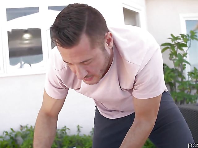 Poolside cock massage and fuck with small tits teen Zoe Bloom