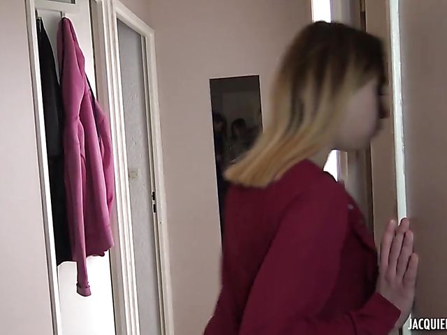 DP french teen hottie in nylons Juliette won't forget