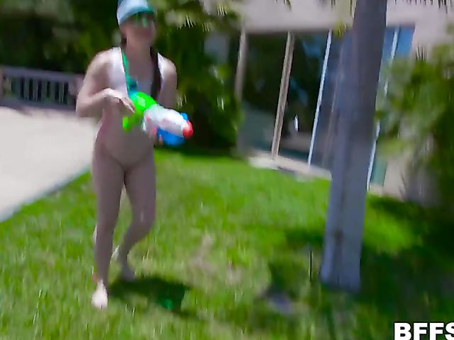 FFFM group sex party with Emma Hix, Alison Rey & Leah Winters