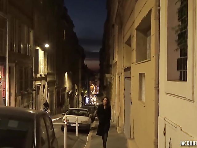 French interracial slut Cloe gets busy with two black cocks