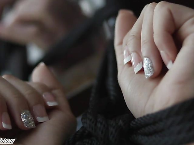 Passionate bondage sex with Aaliyah Hadid and Charles Dera