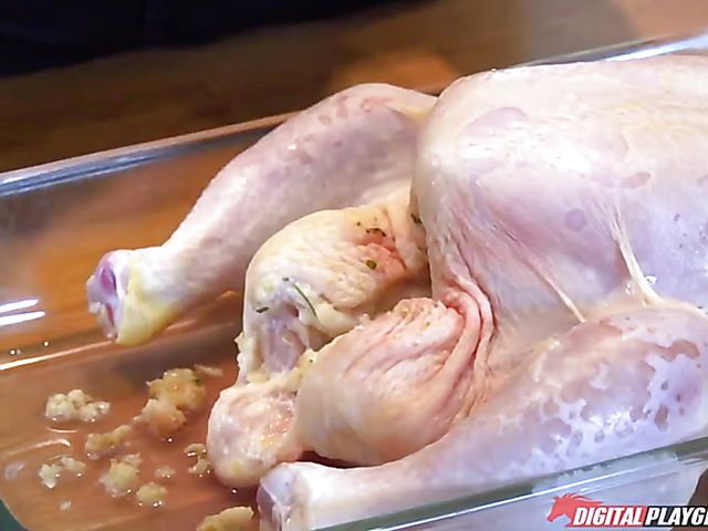 Kitchen threesome with MILF Julia Ann and teen Lily Rader