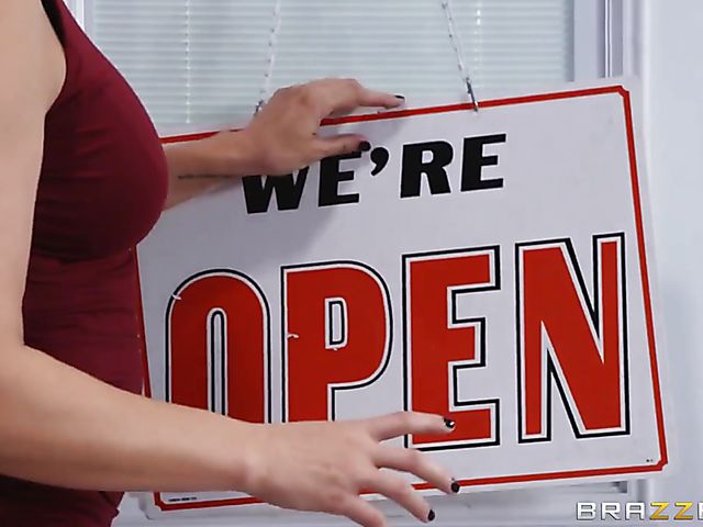 MILF mistress Ryan Keely needs her slave's cock in her fuck hole