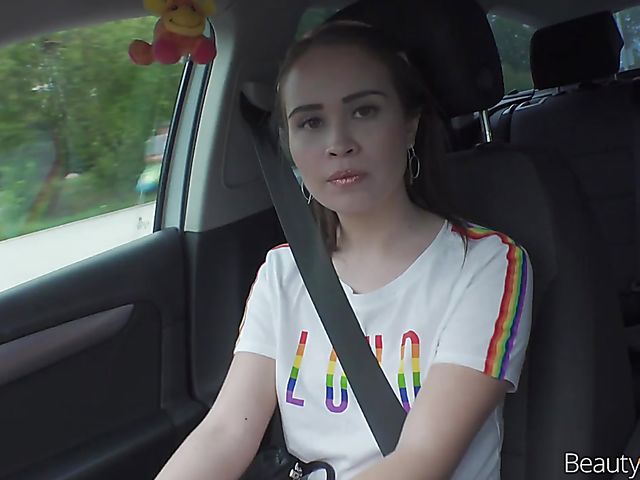 Hitchhiker teen from Russia Jenny Fer gets fucked by a Czech guy