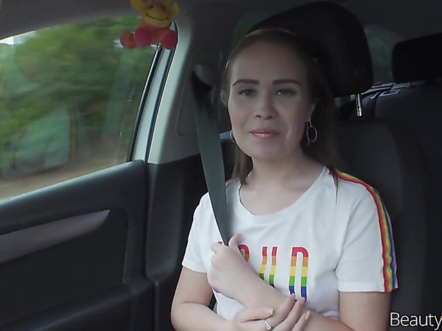 Hitchhiker teen from Russia Jenny Fer gets fucked by a Czech guy