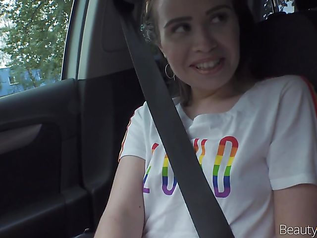 Hitchhiker teen from Russia Jenny Fer gets fucked by a Czech guy