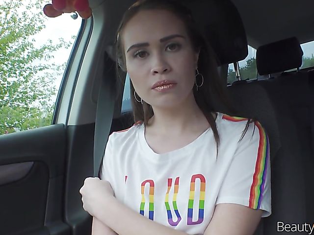 Hitchhiker teen from Russia Jenny Fer gets fucked by a Czech guy