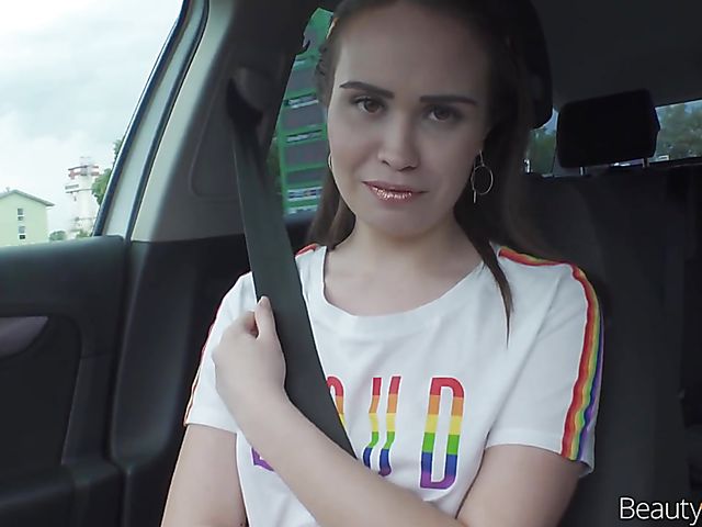Hitchhiker teen from Russia Jenny Fer gets fucked by a Czech guy
