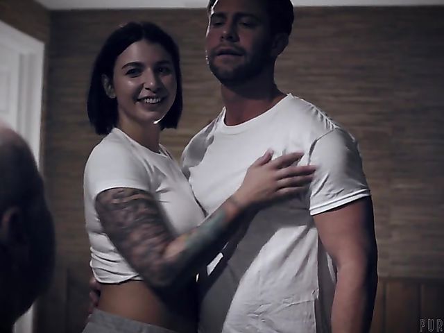 Sinful slut Ivy Lebelle gets ass fucked and makes couple watch