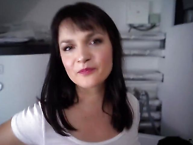 Busty german MILF playing with your cock POV