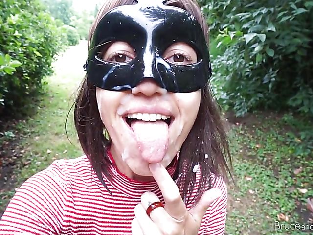 Bruce and Morgan's masked cumshot compilation