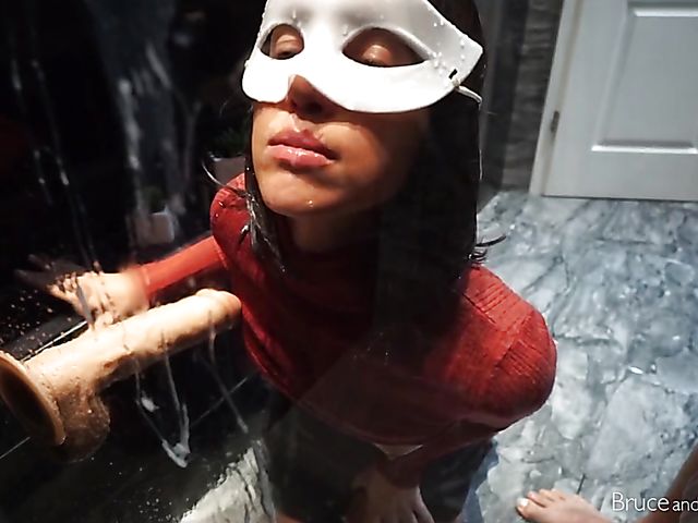 Bruce and Morgan's masked cumshot compilation