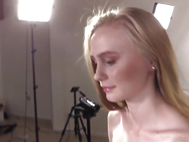 Casting anal and vaginal creampie with cute Victoria