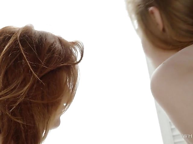 Redhead model Red Fox gets eaten out by lesbian photographer Jia Lissa
