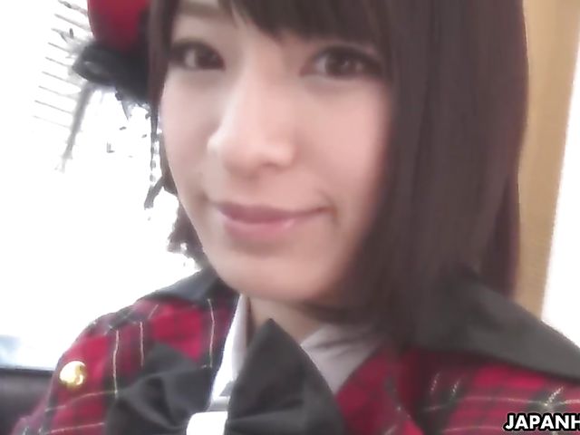 Japanese facesitting with cosplay girl Ruri Narumiya and dozens of lucky guys