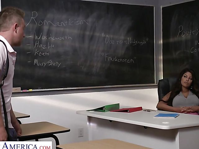 His busty teacher Bridgette B is too hot