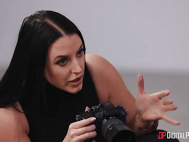 Interracial lesbian photo shoot with Alina Lopez and Demi Sutra