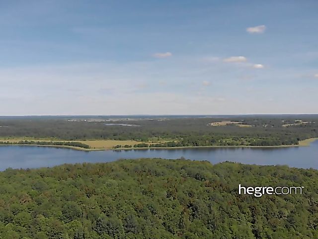 Erotic nude yoga in nature with tight Uliana