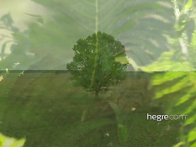 Erotic nude yoga in nature with tight Uliana