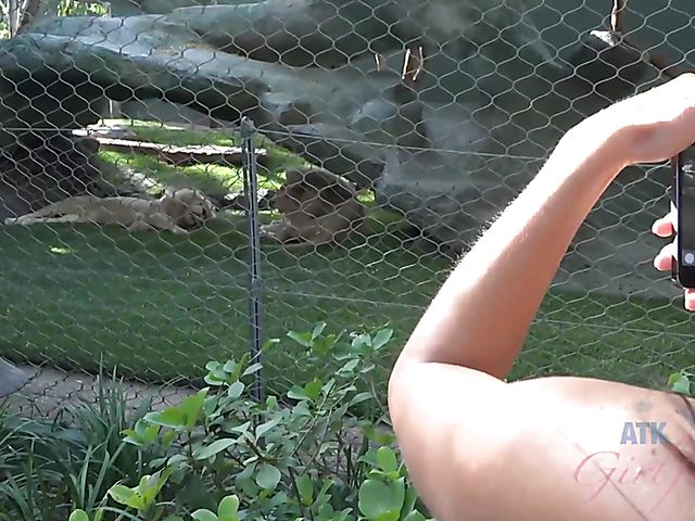 Nude wet brunette Gianna Nicole shaving pussy in the bathtub