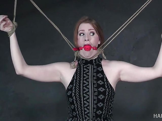 Hard tied slave with a pale big ass Sonia Harcourt