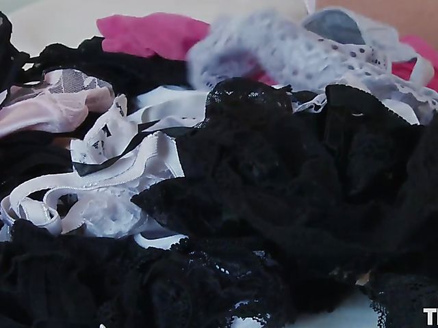 Close up panty masturbation with Blue Angel