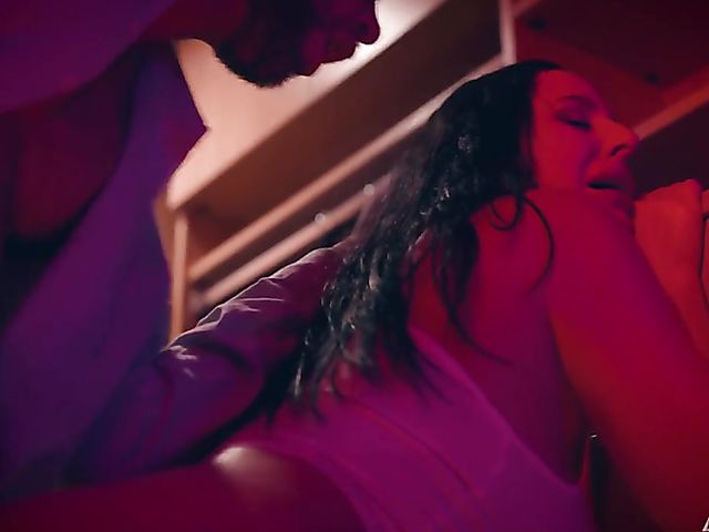 An XXX movie with busty brunette Angela White