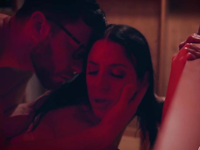 An XXX movie with busty brunette Angela White