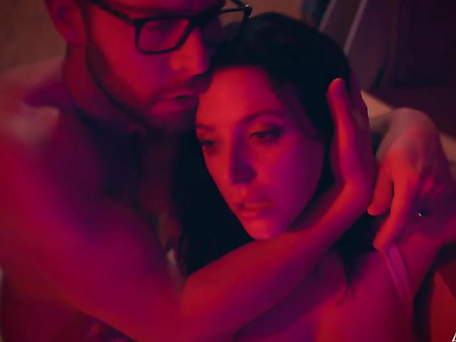 An XXX movie with busty brunette Angela White