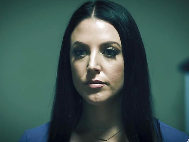 An XXX movie with busty brunette Angela White