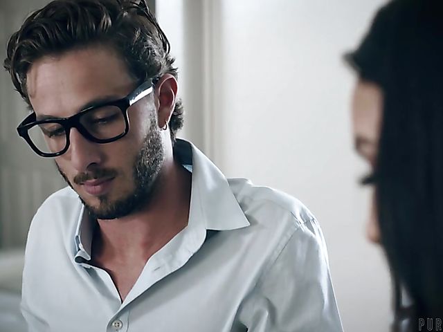 Hard kitchen fuck with flirty brunette Eliza Ibarra